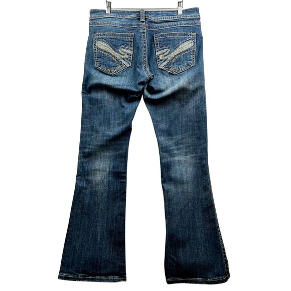 Stetson Hollywood Bootcut Jeans Womens Western Y2K Rodeo Country Glam Style 12 - Picture 2 of 12